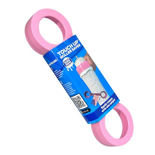Touch Up Cup Roller Saver Paint Scraper Cleaner Tool, 1 Pack, Pink - color: Pink, size: Pack of 1