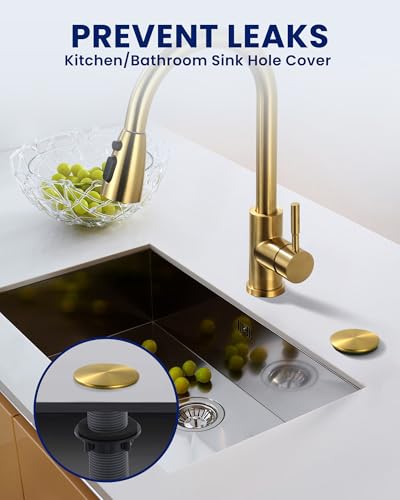 Kitchen Sink Hole Cover, Gold Faucet Hole Cover - color: Gold