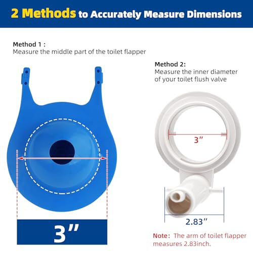 3-Inch Large Toilet Flapper Replacement Kits Compatible with Gerber 99-788 - style: Compatible with 3" Gerber 99-788
