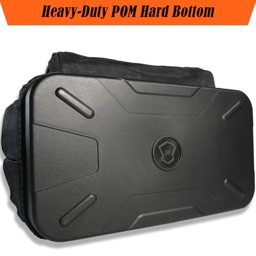 WELKINLAND 54Pockets Electrician Tool Bag, Waterproof Hard Bottom Tool Bag | Wax-Canvas Heavy Duty Tool Bags, 50L Tool Bag Hvac Technician, Work Tool Bag For Men, Technician Tool Bags, Plumber Tools Bag