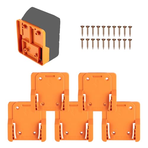 Battery Holder Compatible for Ridgid 18V Battery - size: 5 PACK，fit for R87004 18V Battery