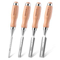 ARROW Wood Chisel Set, 4PCS CR-V Steel Chisel Tools