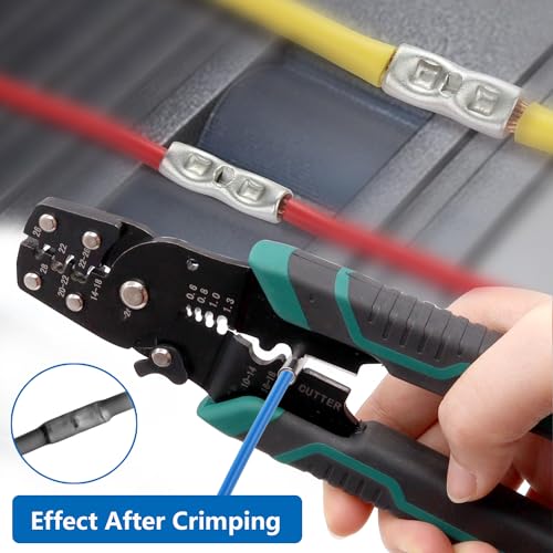 smseace 16pcs 4 AWG Non Insulated Butt Connectors Kit with Heat shrinkable Tube for Wiring 4 Gauge Pure Copper Butt Splice Connectors for Automotive, Marine and Industrial Applications - size: 4AWG