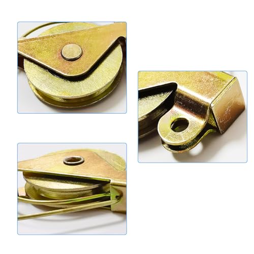 4 Pack 1-1/4 in. Sliding Screen Door Wheels Replacements Tension Spring Rollers with Concave Steel Ball Bearing Rollers Fits for Arcadia Style Rollers, Replaces B 515, B 714