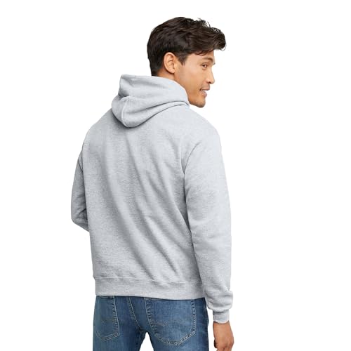 Hanes Men's Hoodie - EcoSmart Fleece Hooded Sweatshirt for Men & Women - Midweight Fleece - Big & Tall Available - color: Ash, size: Small