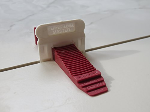 T-Lock PERFECT LEVEL MASTER Professional Anti lippage Tile Leveling System - Spacers Only - Red Wedges Not Included and Sold Separately (500, 2mm) - size: 2mm