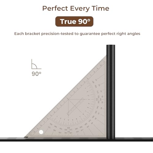 2pcs Floating Shelf Bracket Heavy Duty Decorative Floating Shelf Hardware Black Hidden Shelving Brackets for Wall,Floating Mantel Bracket for Over Fireplace(18X6X1 inch (for 1.5"-2" Thick Shelf)) - size: 18"X6"X1"