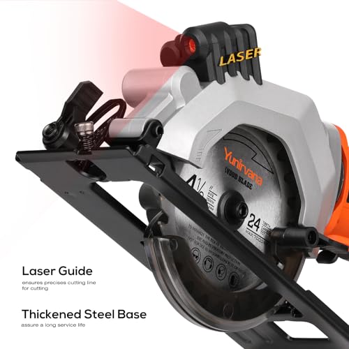 Yunirvana Mini Circular Saw, 20V 3400RPM Professional Cordless Circular Saw - style: 2.0Ah Circular Saw