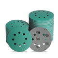 5 Inch 8 Hole P80 Grit Zirconia Wet Dry Sanding Discs - 50 Pack - size: 80 Grit