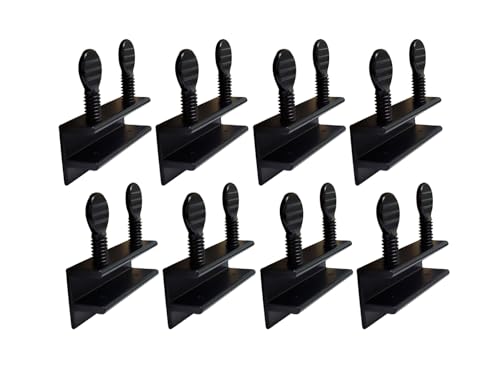 QCAA Sliding Window Security Lock, Child Proof Lock, Aluminum, Black, 8 Pack, Made in Taiwan - color: Black(3/8"), size: 8pack