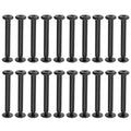 20 Sets M3 x 30mm Black Binding Post Screws,Hex Drive Rivet Socket - size: M3 x 30mm