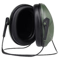 Tactical Shooting Earmuffs,Rear Mounted Noise Cancelling Headphones for Tactical Games, Construction Site, Hunting - color: Green