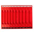 TOOL SORTER SOCKET ORGANIZER (RED) | Reduce Frustration, Save time| Easy-to-Read Labels | Metric & SAE | Professional Quality Tool Organizer | Made in USA