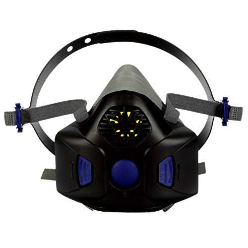 3M Reusable Respirator HF-802SD, Secure Click Half Face Respirator, Medium - style: Medium