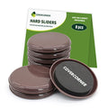 Furniture Sliders for Carpet 8 PCS - 4 3/4" Brown - size: 8 PCS 4 3/4 inch Brown