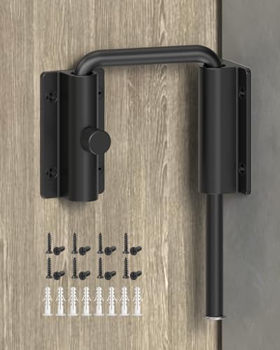 Sliding Door Loop Lock, Security U-Bolt Locks, Black - color: Black-1PC