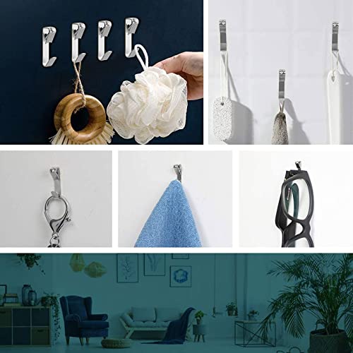 Picture Hanging Hooks, 50 Pcs Heavy Duty 10-50 lbs Picture Hangers Hardware kit with Nails for Picture Frame, Canvas, Mirror Hanging Decoration - size: 10-50LB SLV