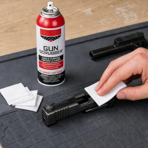 Egaageoi Gun Cleaning Patches and Pointed Swabs with Storage Box - Lint-Free Gun Cleaning Supplies for Shooting Practice, Range Match, Hunting Prep - Compatible with .22 to .45 Cal, 9mm, .30 Caliber - style: 600 Patches + 200 Swabs