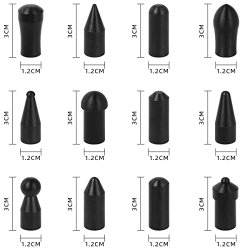 LadyRosian Paintless Dent Removal Rods Kit 18PCS with Rubber Replaceable Heads Tool for Car Body Hail Damage Dent Repair - color: Rod A