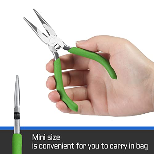 Long Fine Needle Nose Pliers with Cutter, Teeth, Chain Nose Pliers for Jewelry Making & Repair - style: Long Nose Pliers Thin