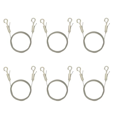 Picture Hanging kit,Mirror Hanging kit Adjustable Heavy Duty with Wire Hardware for Frame Mirror: 78 inch *1/16 50LB 6pack - size: 6 Pack