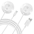 2 Pack 6mm Standing Magnetic Replacement Charger for Rose, USB-A & USB-C - color: White-Rose-12mm