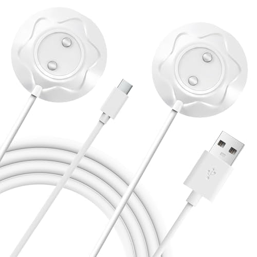 2 Pack 6mm Standing Magnetic Replacement Charger for Rose, USB-A & USB-C - color: White-Rose-12mm
