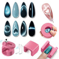 Modelones Cat Eye Magnet 5D Automatic Nail Magnet for Cateye Gel Polish - color: A Pink Rotating Cat Eye Magnet