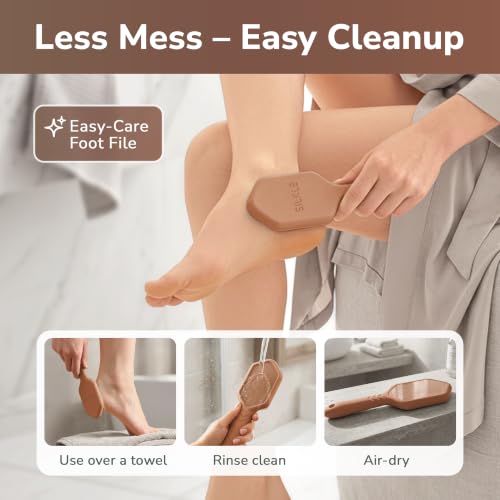 SILKLE Nano Glass Foot File - Foot Callus Remover for Feet & Foot Scrubber - style: Brown