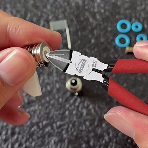 Wire Cutters 5 Pack, 5 Inch, Side Cutters, Flush Cut Pliers - color: 5 Inch Wire Cutters Set