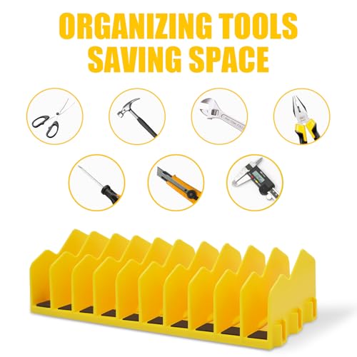 Pliers Organizer, 2-Pack 20-Slot Tool Drawer Rack, Yellow - color: Yellow, size: 2Pack