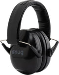 Snug Kids Earmuffs – Noise Reduction for Toddlers & Children – Adjustable, Lightweight, Foldable, Soft & Comfortable - color: Black