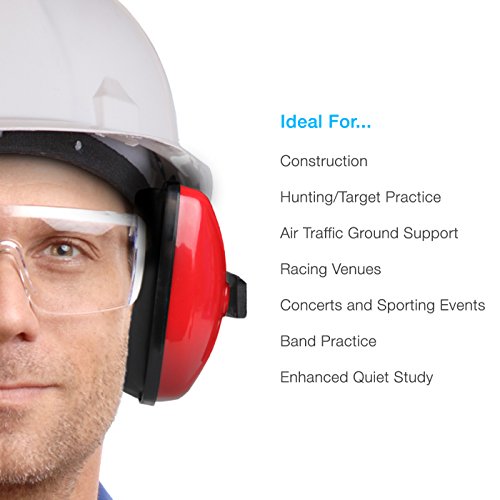 Cyber Acoustics Professional Safety Lightweight Ear Muffs for Hearing Protection and Noise Reduction - style: 1-acs310