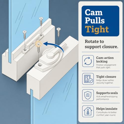 Prime-Line F 2588 Sash Lock, White, Single Pack - color: White