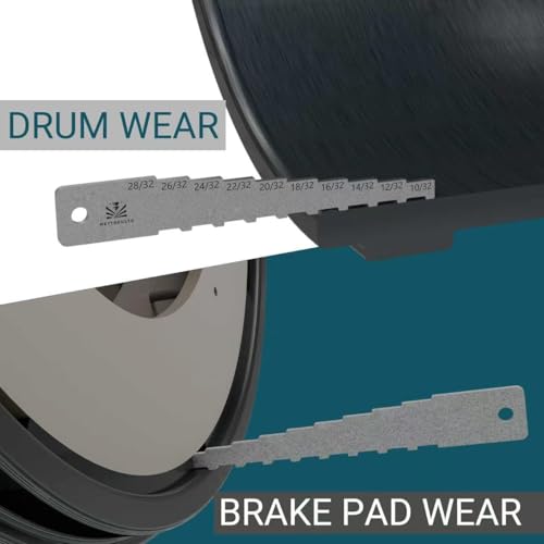 The 4" Brake Pad Measuring Tool,Brake Drum Wear Detection Gauge in 32nds - size: 4"-32nds