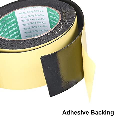 uxcell Sealing Foam Tape 50mm Wide 1mm Thick 5m/16.4ft Long, Self Adhesive Weather Strip for Window Door Insulation, Pack of 2 - size: 50mmx1mmx5m