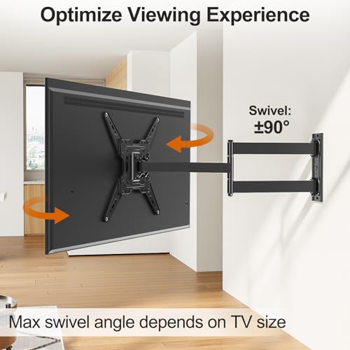 ELIVED 31.3in Long Arm TV Mount for 32-65" TVs, Max VESA 400x400, 99 lbs. - size: Long Arm: 31.3" TV: 32-65"