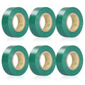 Green Electrical Tape, UL Approved, 0.7in x 33ft, 6 Pack - color: Green