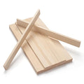 Wood Strips Trim Slats for Crafts, Square Wooden Dowels Wooden Sticks for Crafts, 3/8" × 1.5" × 15", 15 PCS Wood Dowel Rods, Unfinished Hardwood Sticks Flat Lumber Boards for Woodworking - size: 3/8x1.5x15 in - 15PCS