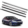 Window Molding Trim for 2013-2018 Honda Accord 4-Door Sedan | 4PCS Chrome-plated Weatherstrip Rubber Seals, Replaces #72450-T2A-A01, High-rebound Buckle Design, Built-in Metal Layer - size: 2013-2018 Honda Accord