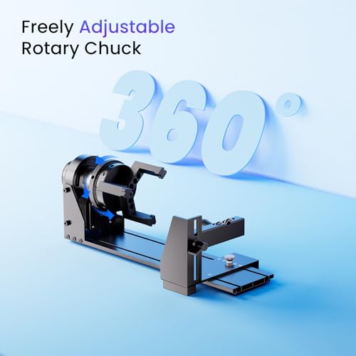 Longer Rotary Roller Series, Rotary Extension for Ray5/B1 Series, Other Frame Engraving Machines (Must with 12Pcs Riser), Y-axis Rotary for Engraving Cylindrical Objects, Tumbler, Size 323*80*112mm - size: 323*80*112mm