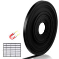 Tellegloww Black Magnetic Tape Roll Thin Strips, Magnetic Board Dividers Whiteboard Graphic Decorative Tape Marking Line for Classroom Office Art Accessories(1/5 Inch X 25 Feet,1 Pcs) - size: 1/5 inch x 25 feet