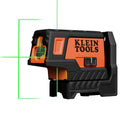 Klein Tools 93MCLPG Compact Self-Leveling Laser Level with Plumb Spot, Bright Green Cross Line, 75-Foot Range, Laser Class 2, Power Output <1mW, Magnetic Mount - style: Cross-Line