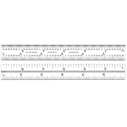 Starrett Blade Only for Combination Squares, Sets & Bevel Protractors, 6" L - size: 6", style: 4R Graduation