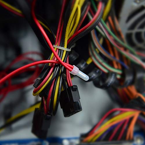 Nilight 300PCS Nylon Closed End Crimp Cap Electrical Terminal - color: 300Pcs Closed End Crimp Terminal