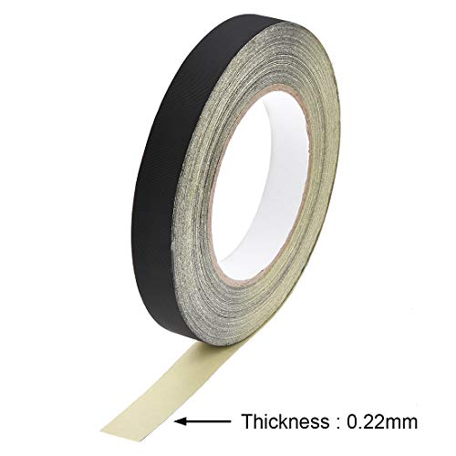 uxcell 18mm Acetate Cloth Tape for Laptop Electric Auto Guitar Repair High Temperature Adhesive Tape Black 30m/98.4Ft - size: 18mm