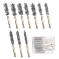 10 Pcs Wire Brush for Drill，Ultra-Durable Metal Wire Brush Set w/ 1/4" Hex Shank, Multiple Sizes Compatible with Power Drill, Impact Driver & Tube Cleaning