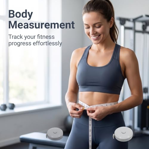Measuring Tape for Body Measurements, Soft Tape Measure Double Scale, Has 150 Centimetre Scale on Reverse and Front 60 Inch - color: White Blue