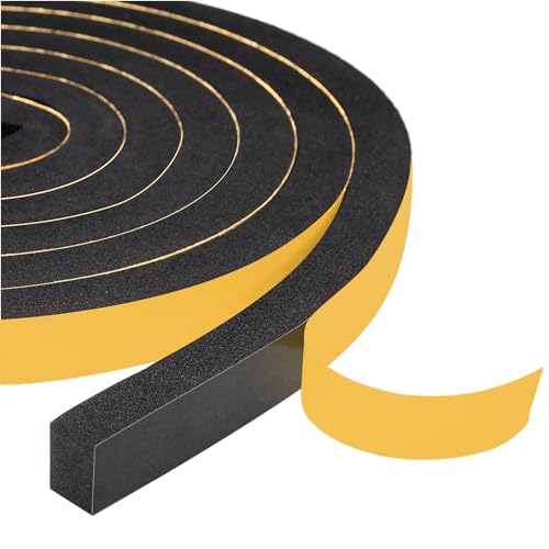 Yotache Foam Tape Weather Stripping for Door 1/2" W X 3/8" T, 13 Ft - size: 1/2"x3/8"x13 FT
