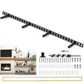 Upgrade 43"x6" Large Floating Shelf Brackets for Wall, Floating Shelf Hardware Hidden, Thickened Solid Steel Floating Shelves Brackets with Jig (43" x 6" x 1.5" with Tools), 3 Year Warranty